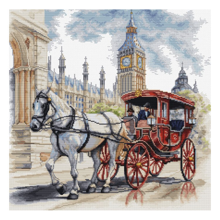 (image for) Carriage Ride Counted Cross Stitch Kit